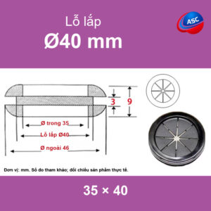 Nut bit lo luon day dien 35x40 1