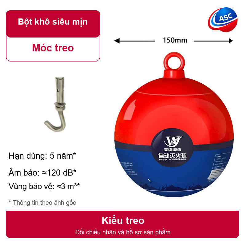 QUẢ CẦU CHỮA CHÁY BỘT KHÔ 2 QUẢ CẦU CHỮA CHÁY BỘT KHÔ - Ảnh 2